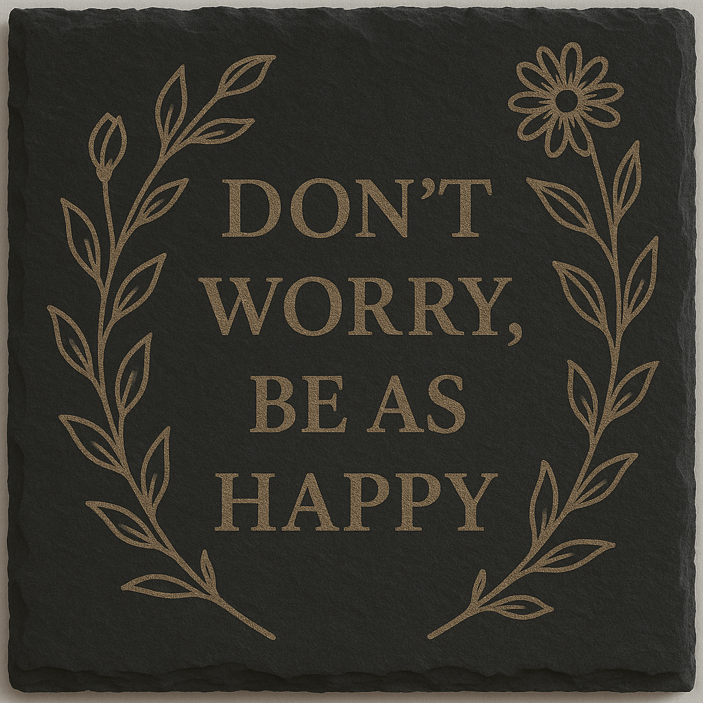Personalised Engraved Slate Coaster – Romantic Gift for Anniversary, Wedding, Valentine’s Day – Custom Love Quote Keepsake