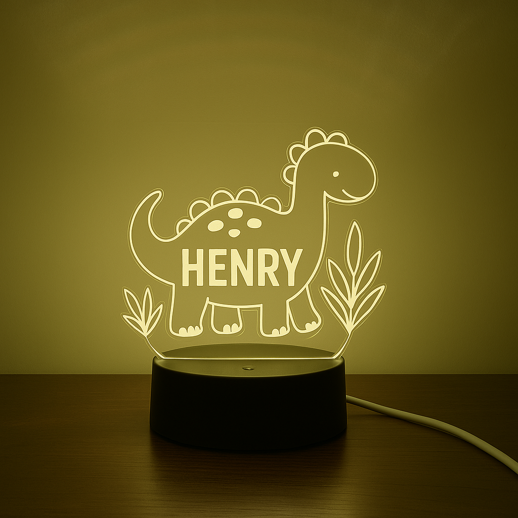 Personalized Night Light with Moon & Stars - Nursery Decor - Custom Name Light Night Gift - Kids Room Decor - Personalized Gifts for Kids