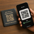 Engraved WiFi QR Code Slate Coaster – Scan to Connect