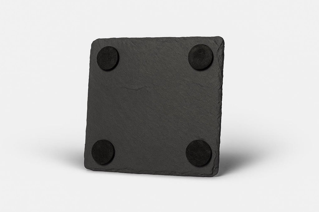 Personalized QR Code Slate Coaster, Laser Engraved Hidden Message
