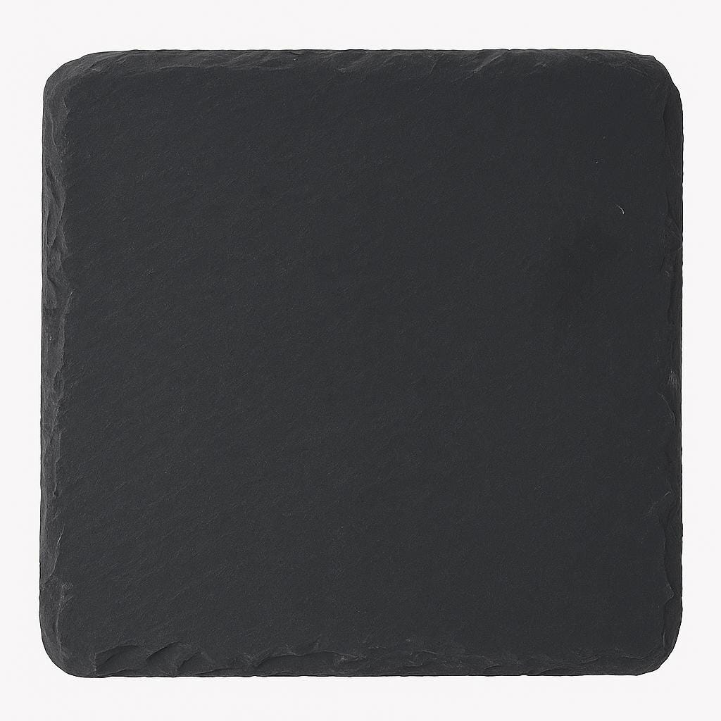 Personalized Slate Coaster: Laser Engraved Initial & Name