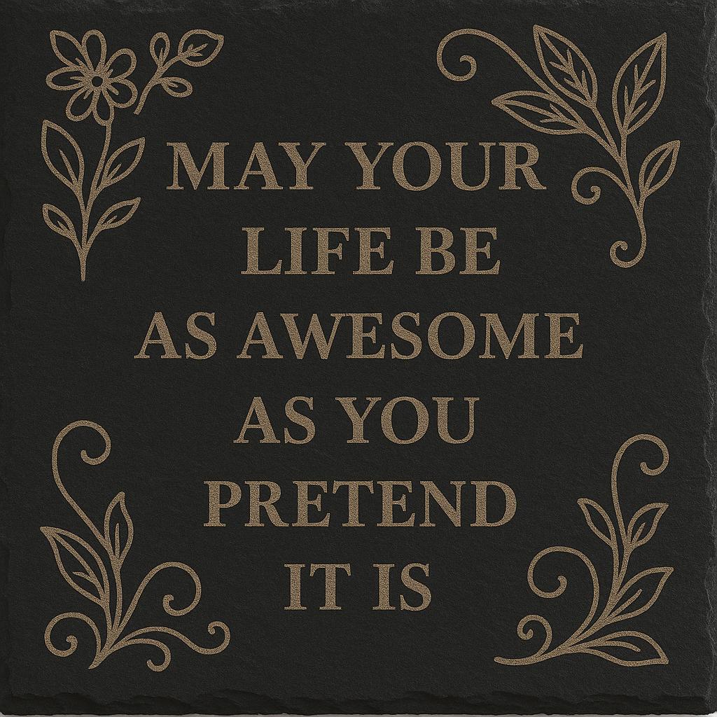 Personalized Engraved Slate Coaster: Romantic Love Quote Keepsake