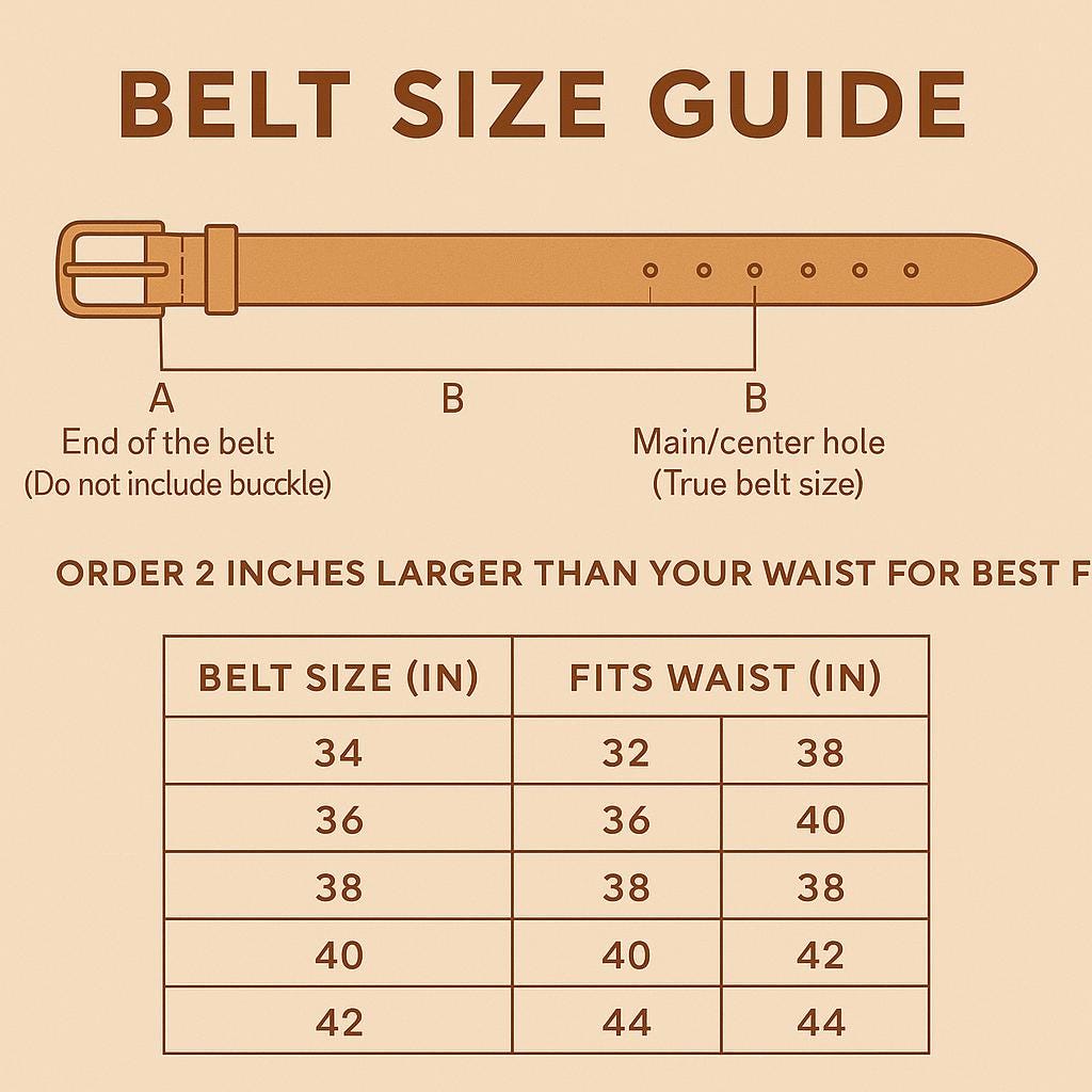 Personalized Leather Belt for Him: Custom Engraved Anniversary Gift