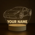 Custom Lamborghini LED Acrylic Lamp – Personalized Sports Car Night Light