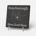 Custom City Map Slate Coaster: Personalized Location Engraving