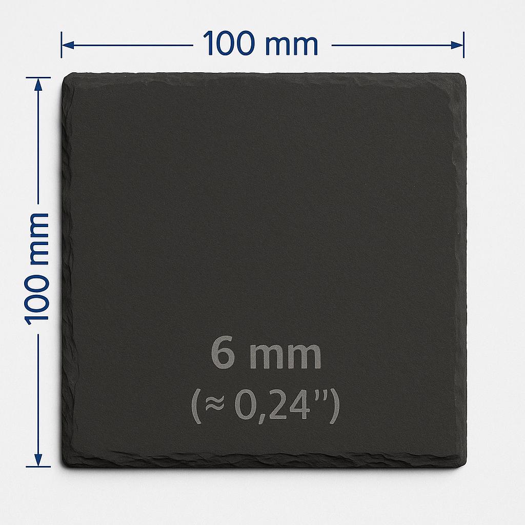 Custom Contact QR Code Slate Coaster – Personalized Engraved Networking Gift for Professionals & Business Owners