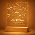 Custom Star Map Night Light – Engraved Acrylic Constellation Lamp (UK Made)