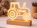 Personalized Tractor Night Light – Custom Kids Bedroom Decor