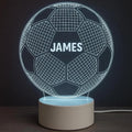 Personalised Football Lamp, Custom Name LED Soccer Night Light, Football Gifts for Boys, Boys Bedroom Decor, Sports Fan Present, Kids Lamp